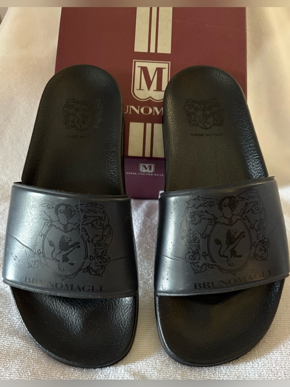 Bruno Magli Black  Slide Sandals